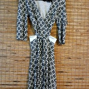 DVF wrap dress with pockets.